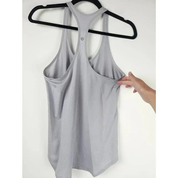 Lululemon Racerback Tank Top Gray Size 6 - Picture 2 of 4